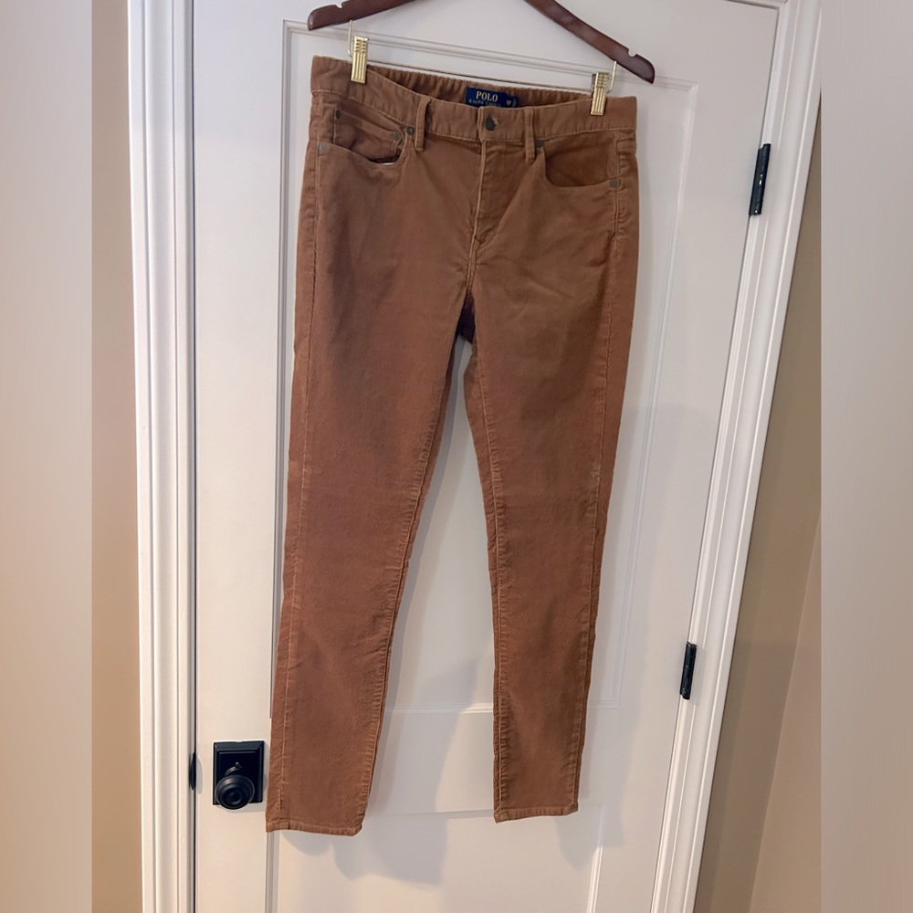 Ralph Lauren,Polo,size 12,Bronze Color corduroy,straight leg,Front & BackPocket